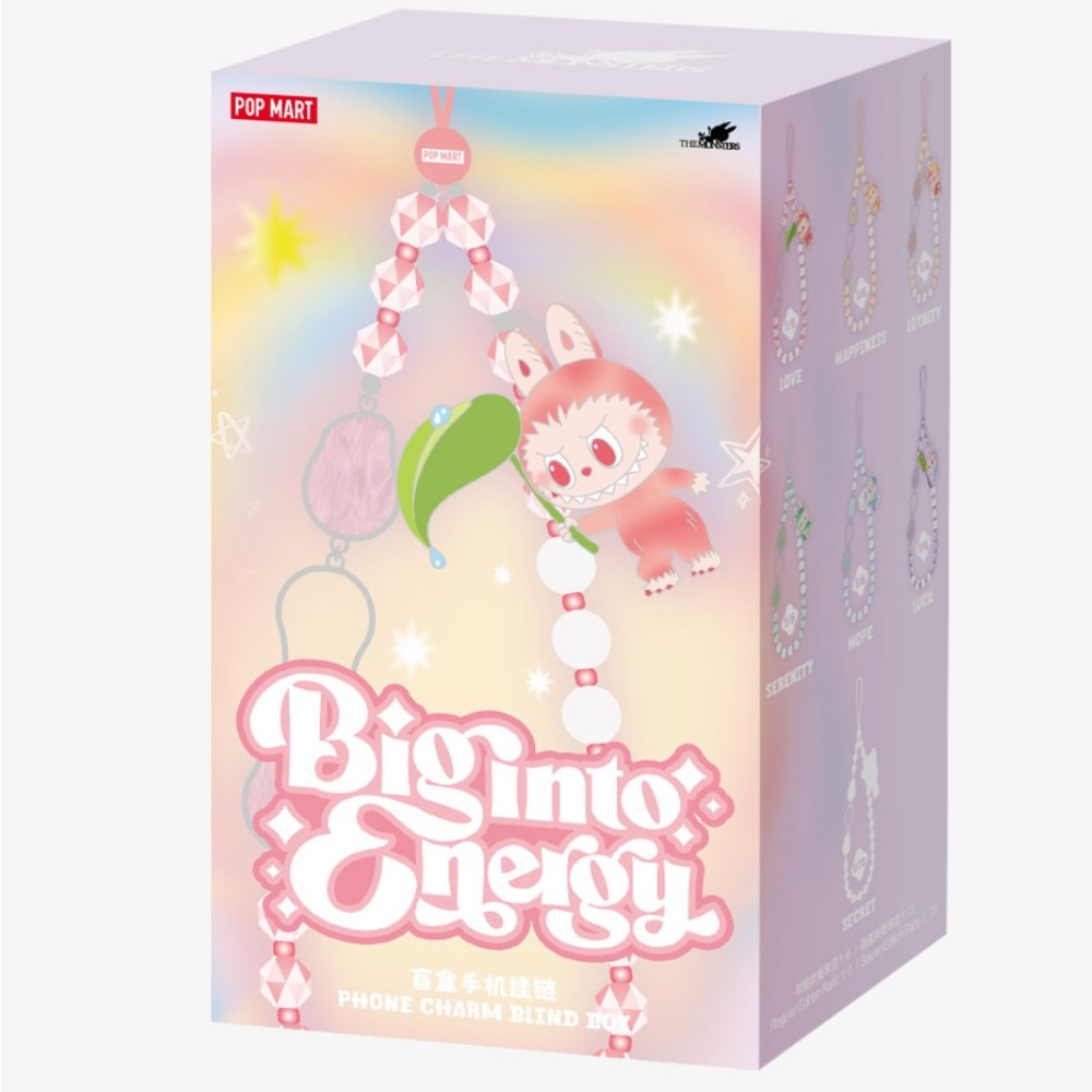 HAPPINESS CONFIRMED Pop Mart Big Into Energy Phone Charm Fully Ripped -Labubu